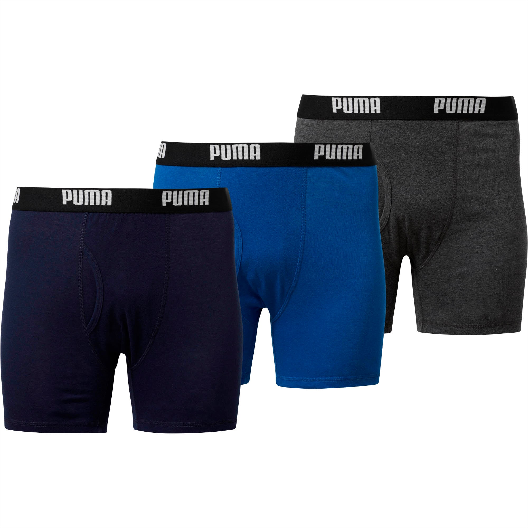 Men s Cotton Classic Boxer Briefs 3 Pack PUMA